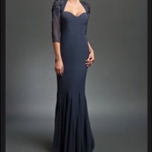Dymor Couture Navy Evening Gown